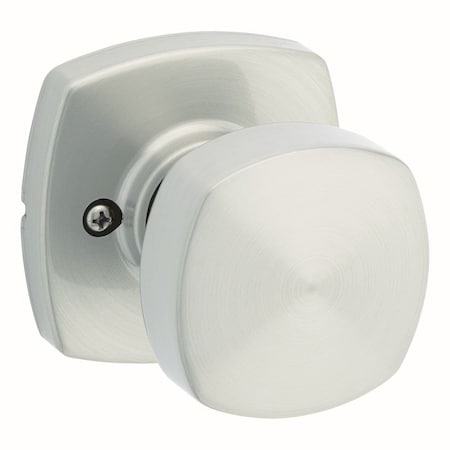 Kwikset Arroyo Knob with Midtown Rose Half Dummy Satin Nickel Finish 788AYKMDT-15